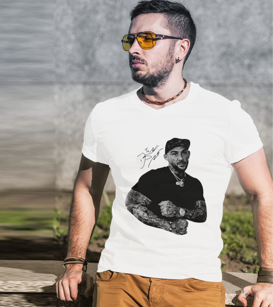 Dustin Poirier The Diamond UFC Tattooed Fighter Black Cap T-Shirt