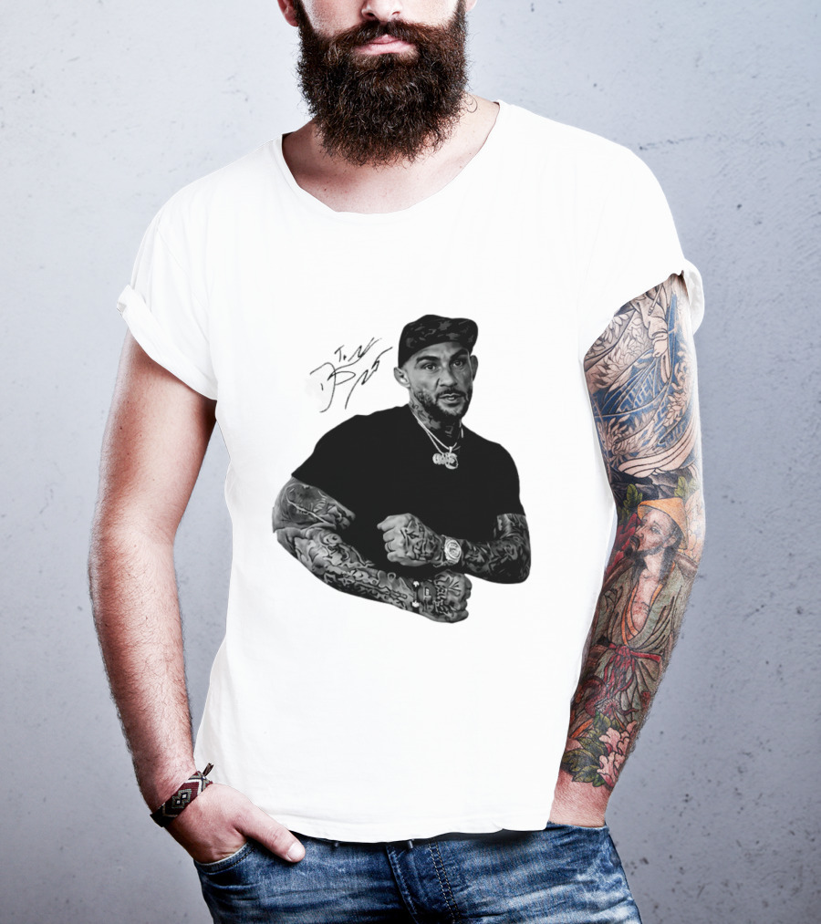 Dustin Poirier The Diamond UFC Tattooed Fighter Black Cap T-Shirt