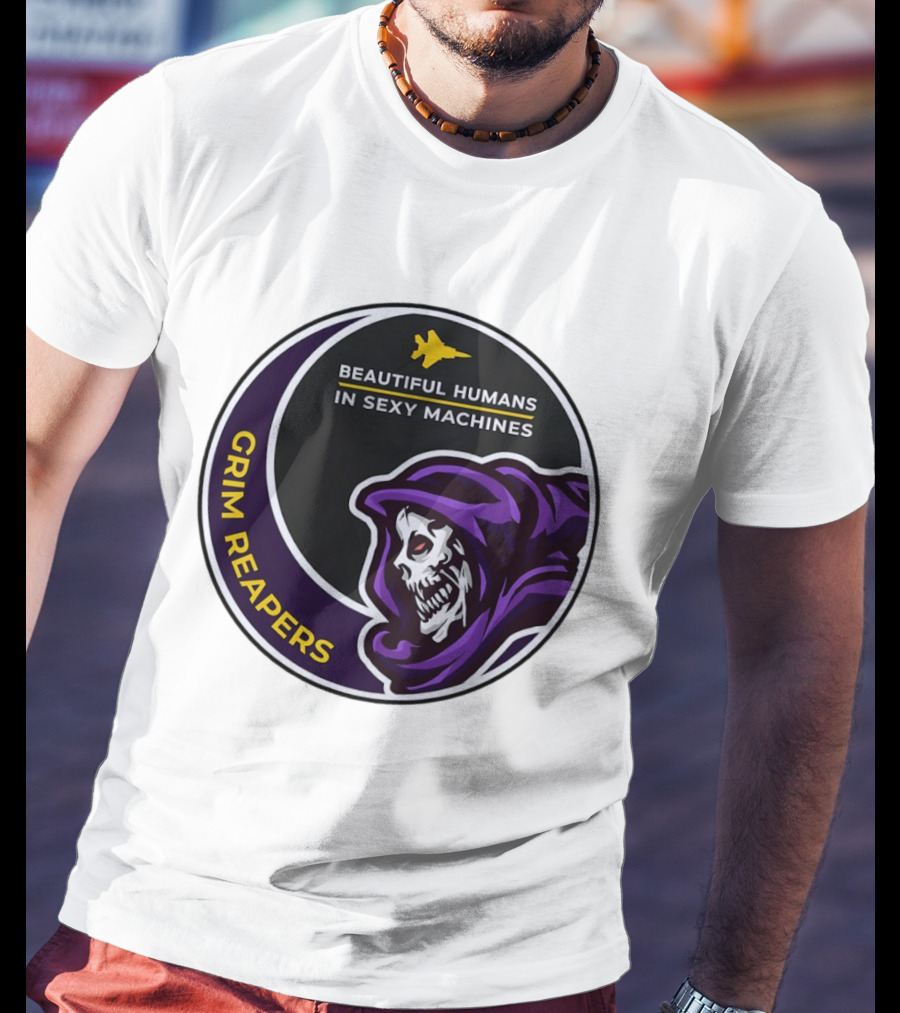 Grim Reapers Beautiful Humans In Sexy Machines Jet Pilot T-Shirt