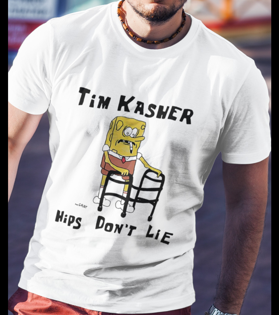 Tim Kasher Sponge SquarePants Cigarette Walker Hips Don't Lie T-Shirt