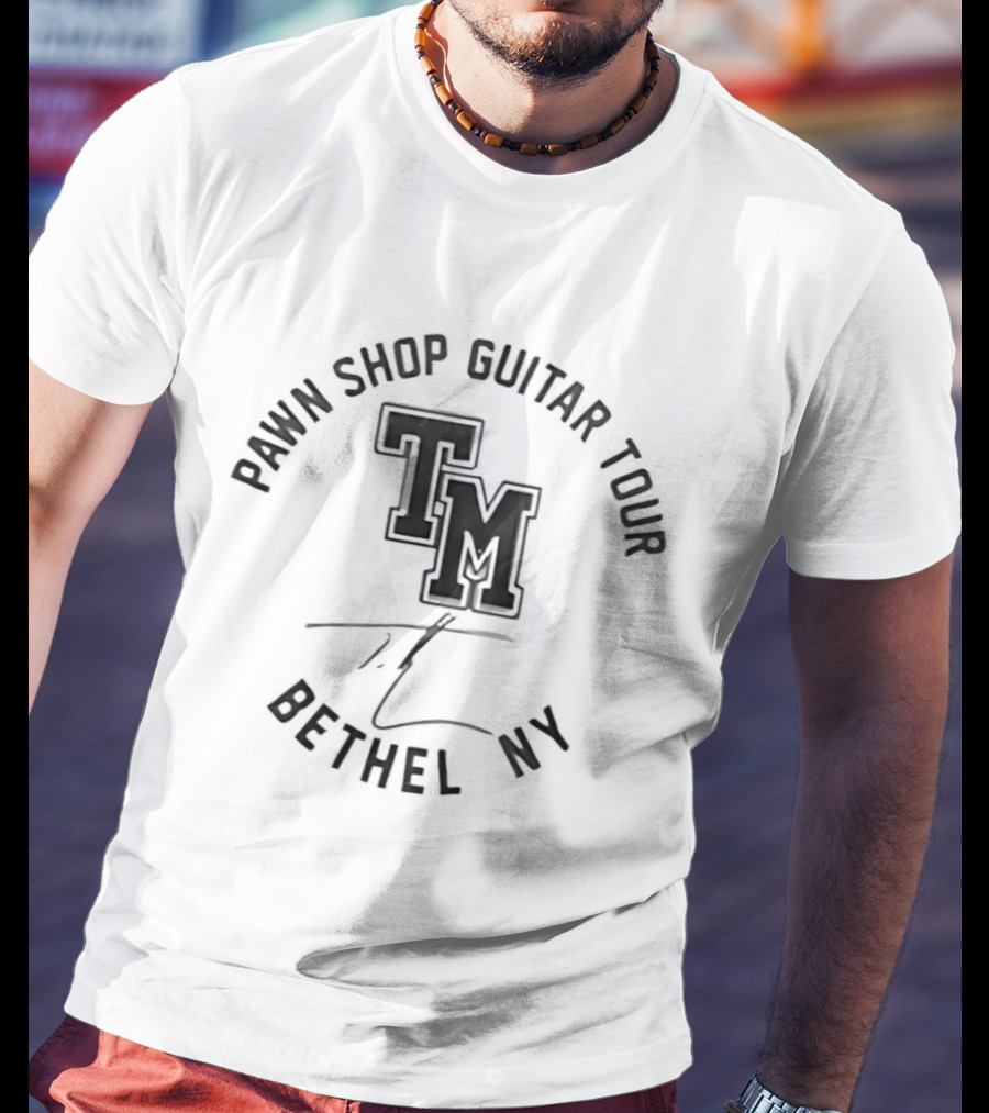 Pawn Shop Guitar Tour TM Bethel NY T-Shirt