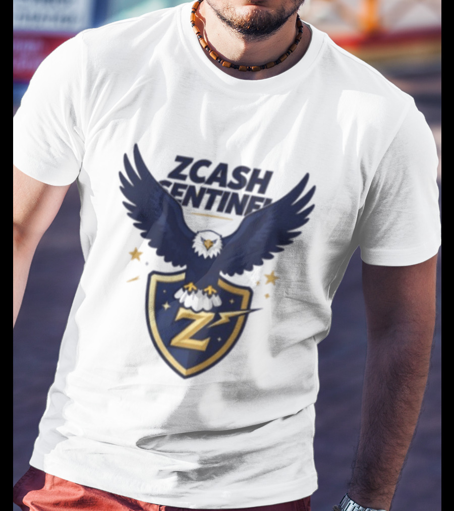 Zcash Sentinel Eagle Shield Cryptocurrency Z T-Shirt