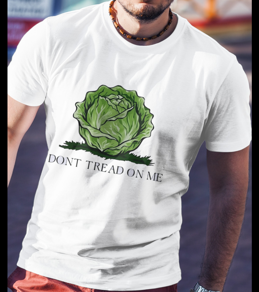 Don't Tread On Me Cabbage Vegetable Gadsden T-Shirt
