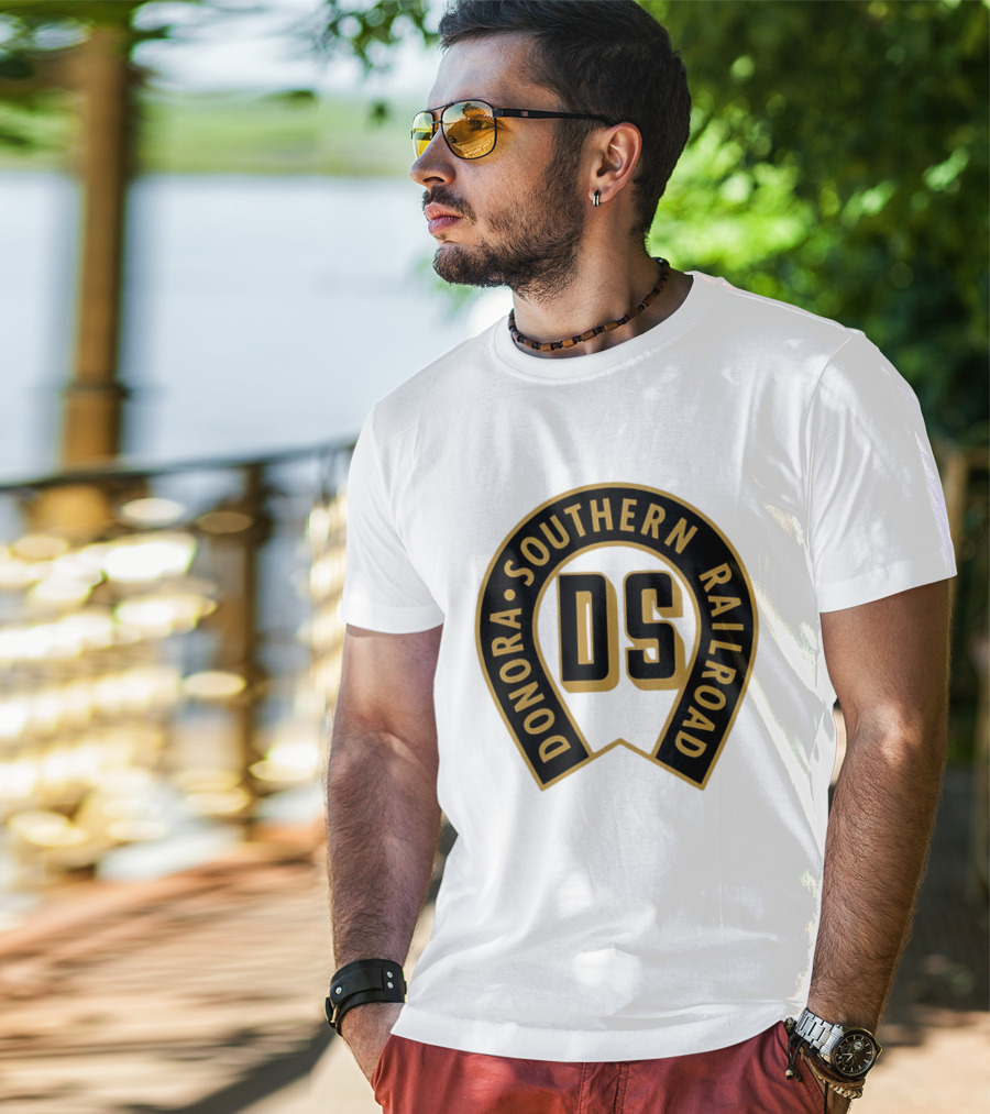 Donora Southern Railroad Horseshoe DS Monogram T-Shirt