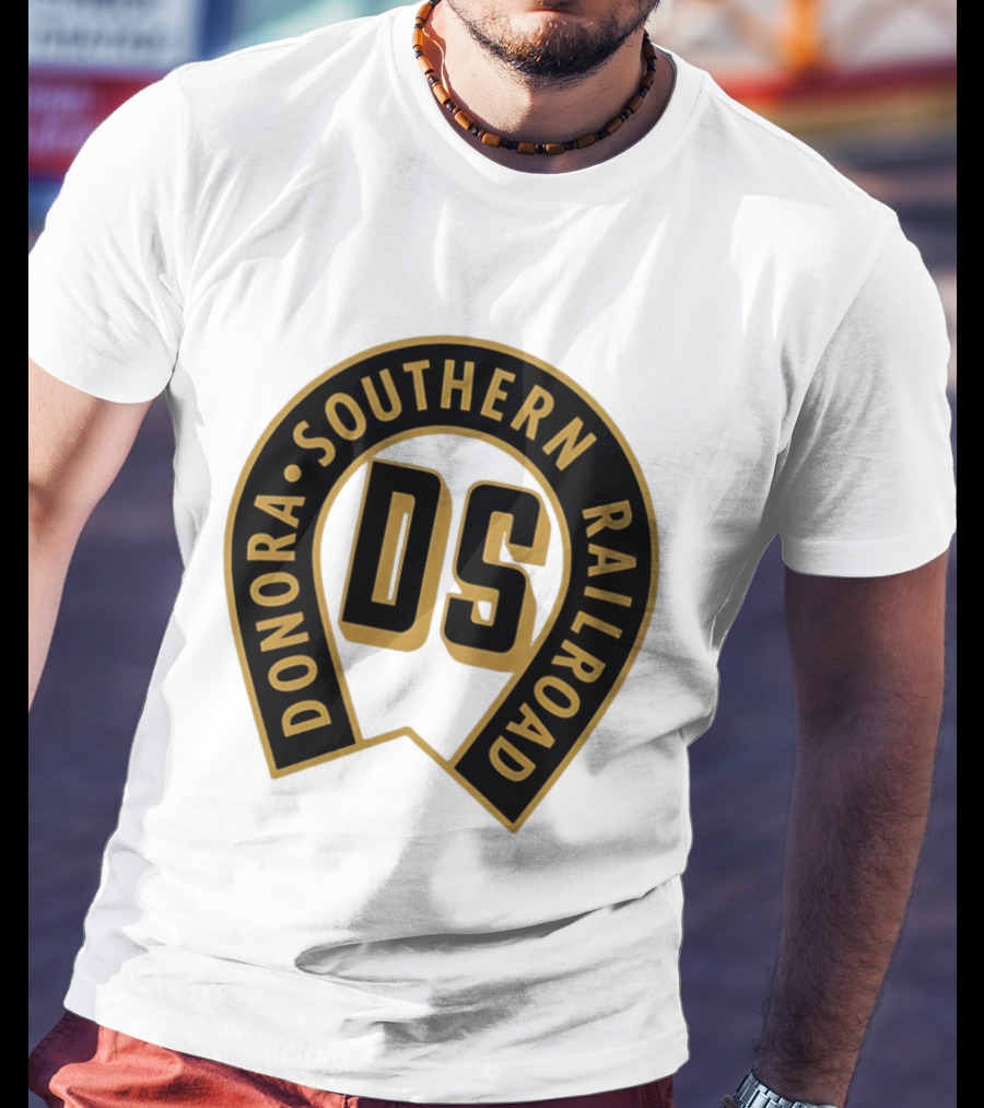 Donora Southern Railroad Horseshoe DS Monogram T-Shirt