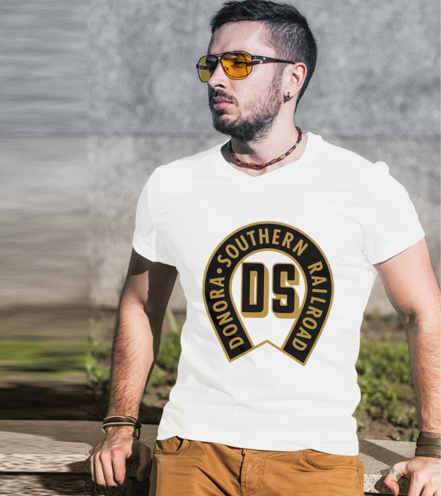 Donora Southern Railroad Horseshoe DS Monogram T-Shirt