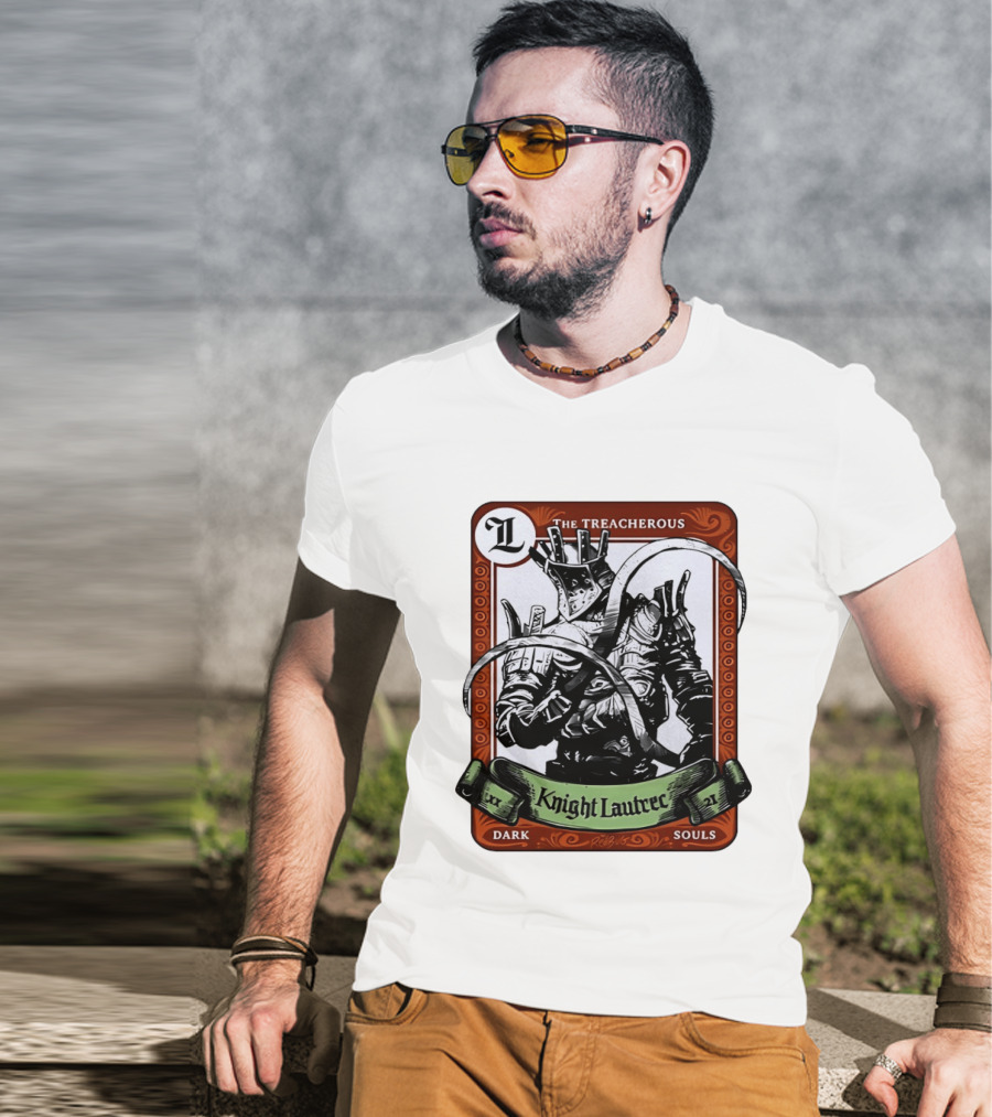 Knight Lautrec The Treacherous Dark Souls Trading Card Art Ribs GG T-Shirt