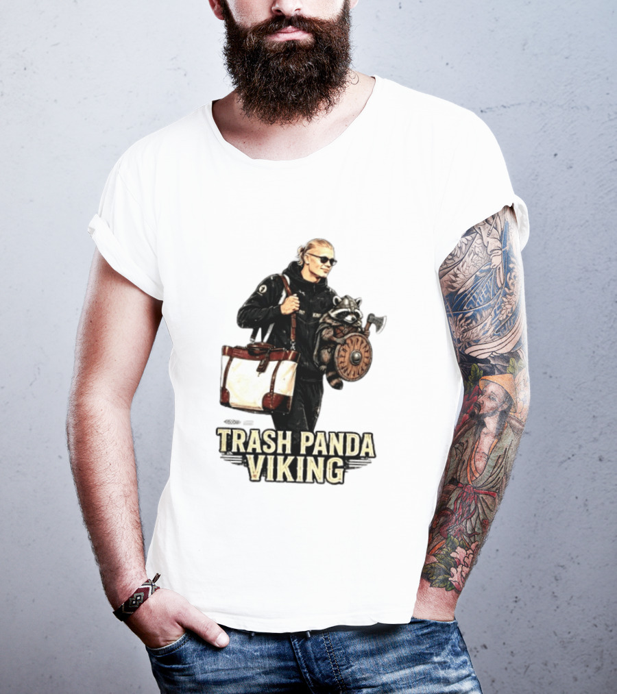 Trash Panda Viking Erling Haaland Football Norway Fans T-Shirt