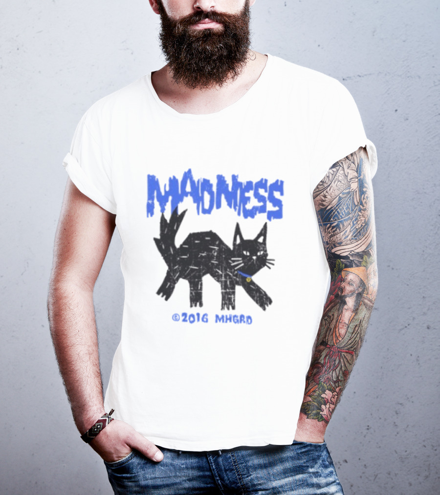 Madness Distressed Black Cat 2016 Madness MHGRD T-Shirt
