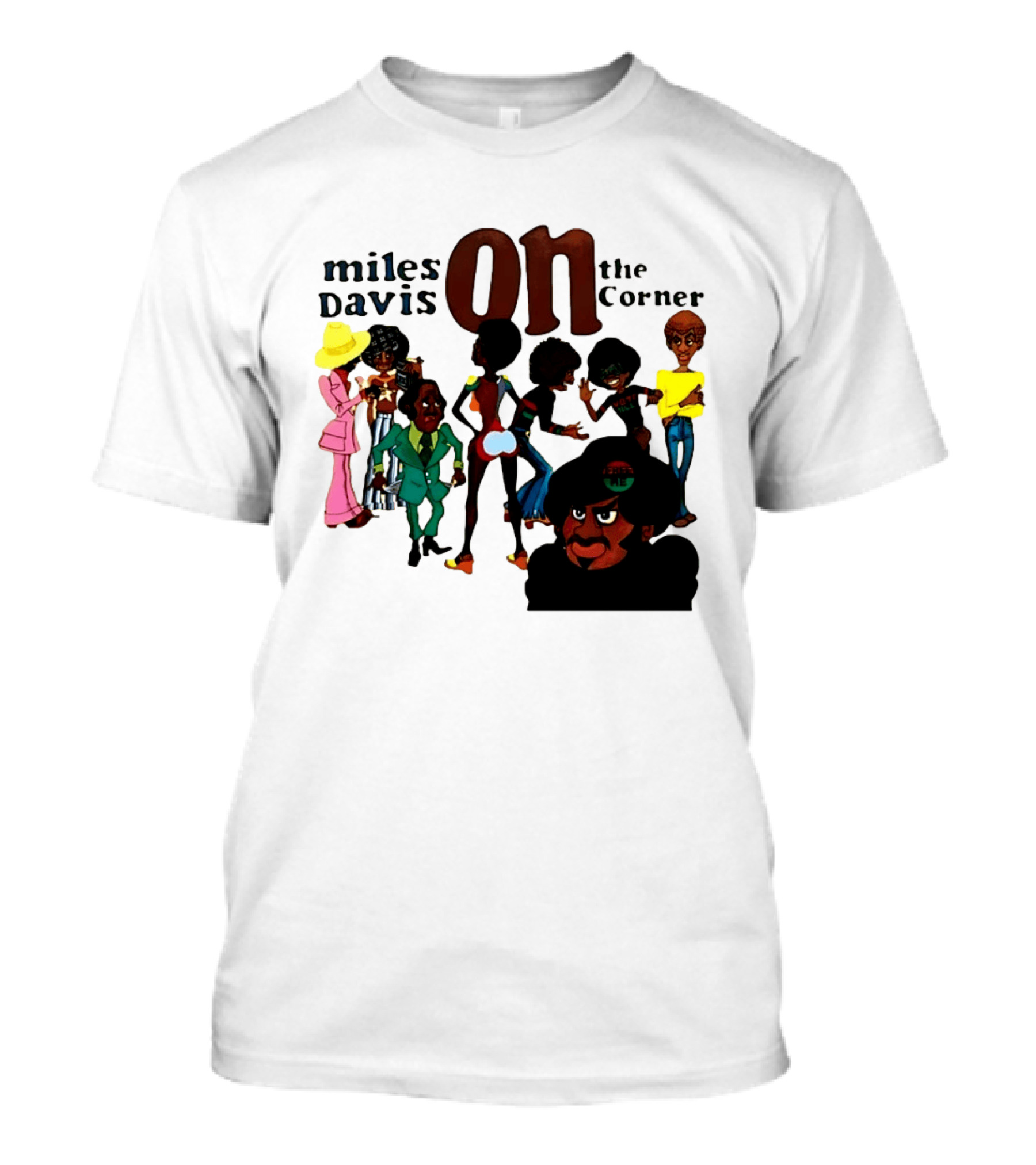 Miles Davis On The Corner Album Characters T-Shirt