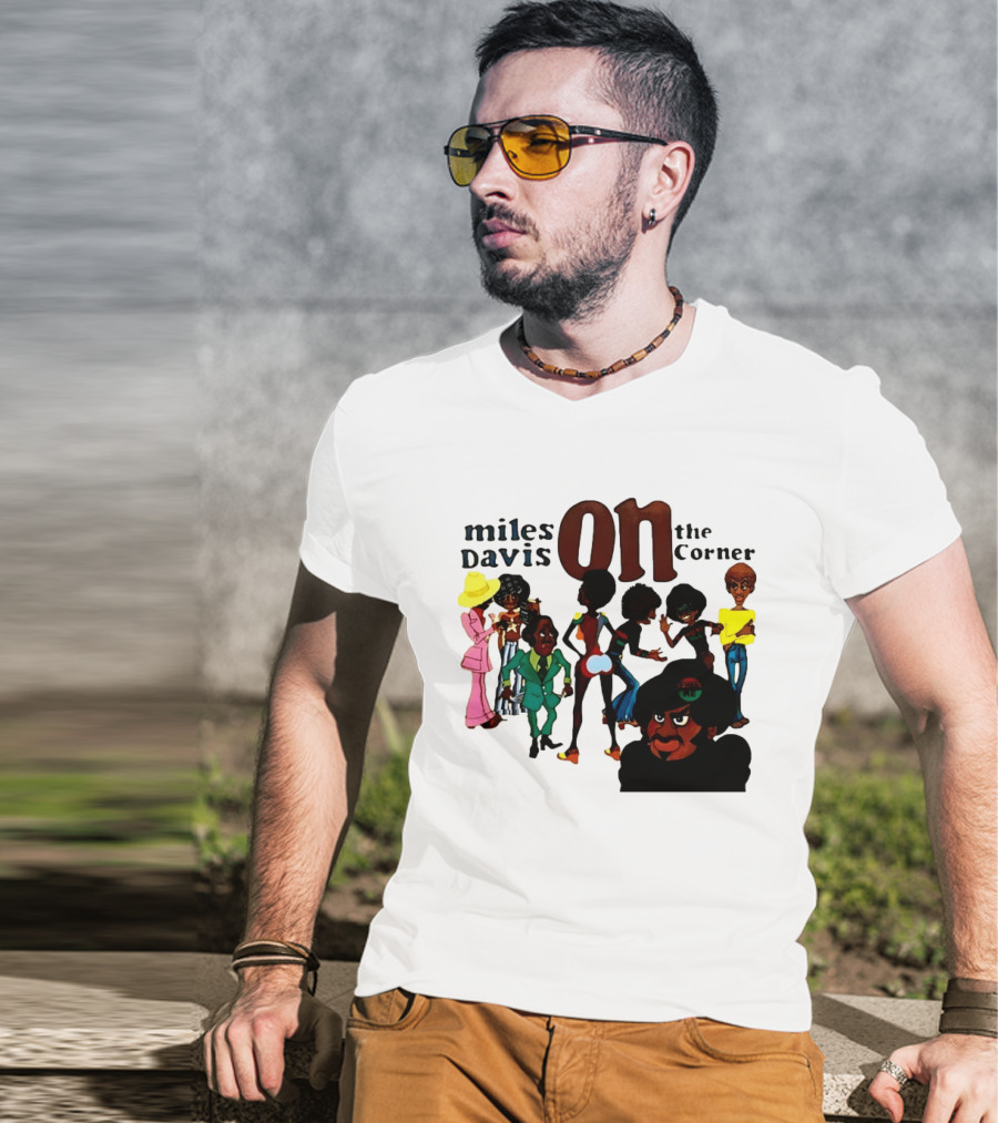 Miles Davis On The Corner Album Characters T-Shirt