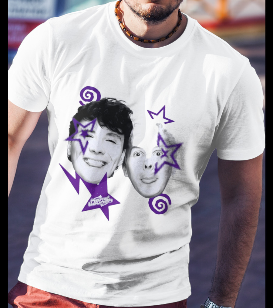 Hard Launch Firstpinof Iconic Faces With Purple Aesthetic Swirls And Stars T-Shirt