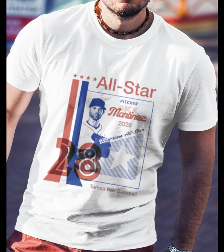 Nick Martinez 2026 All Star Pitcher Tampa Bay Baseball T-Shirt