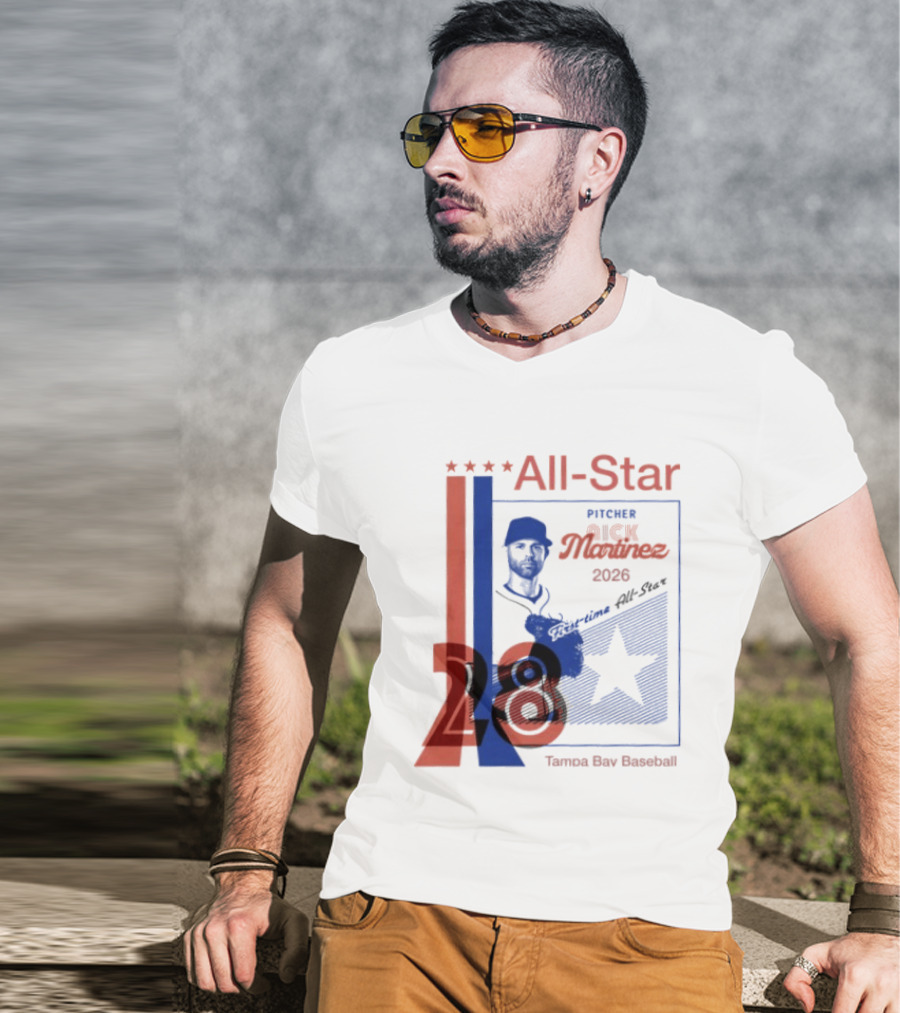 Nick Martinez 2026 All Star Pitcher Tampa Bay Baseball T-Shirt