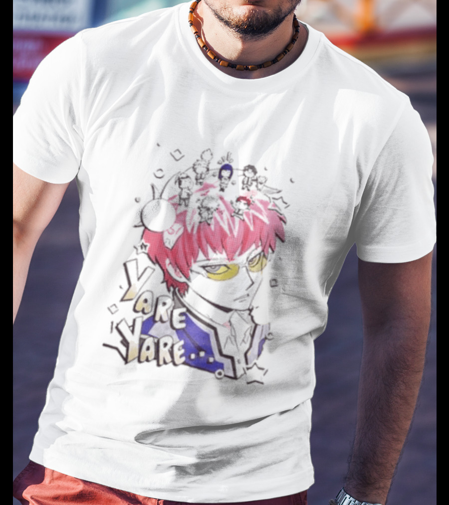 Yare Yare Saiki Kusuo The Disastrous Life Of Saiki K Anime Character Pink Hair Psykickers T-Shirt