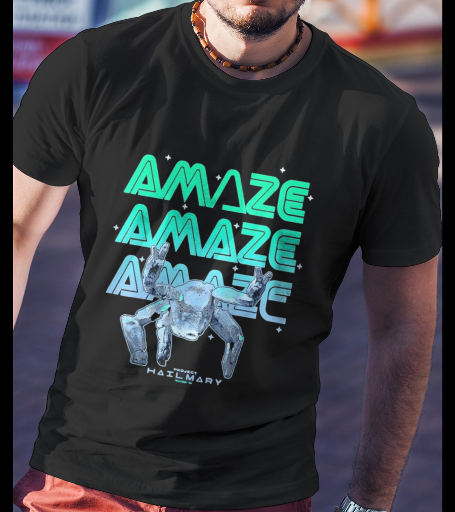 Amaze Project Hail Mary Robot T-Shirt
