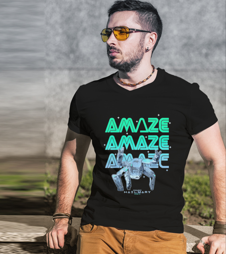 Amaze Project Hail Mary Robot T-Shirt