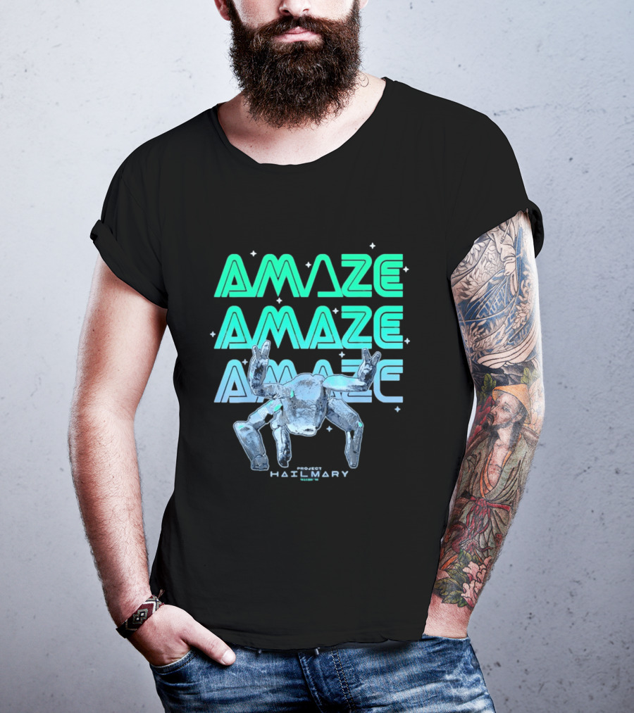 Amaze Project Hail Mary Robot T-Shirt