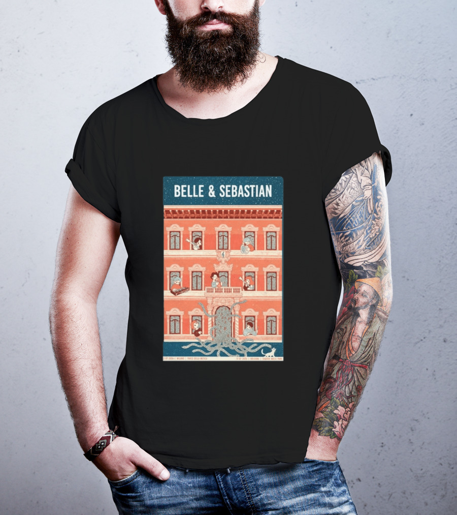 Belle And Sebastian July 12 13 2026 Italy Milan Bologna Tour Parco Della Musica Sonic Music Park T-Shirt
