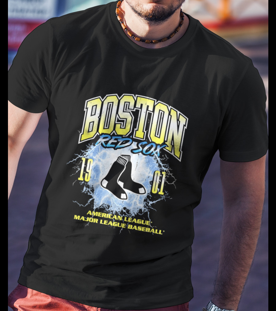 Boston Red Sox 1901 American League Major League Baseball Vintage Retro Sox T-Shirt