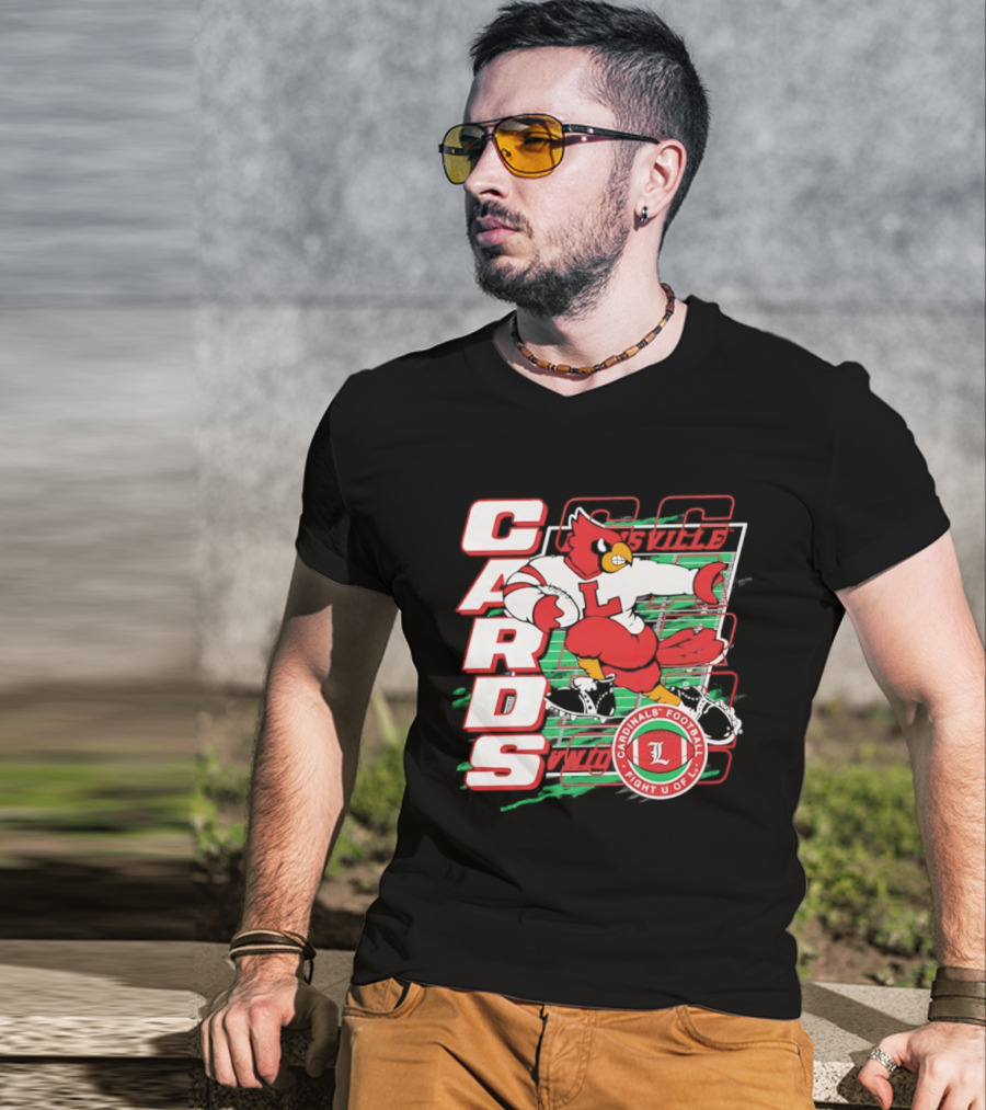 Cards Cardinals Football Fight U Of L Louisville T-Shirt