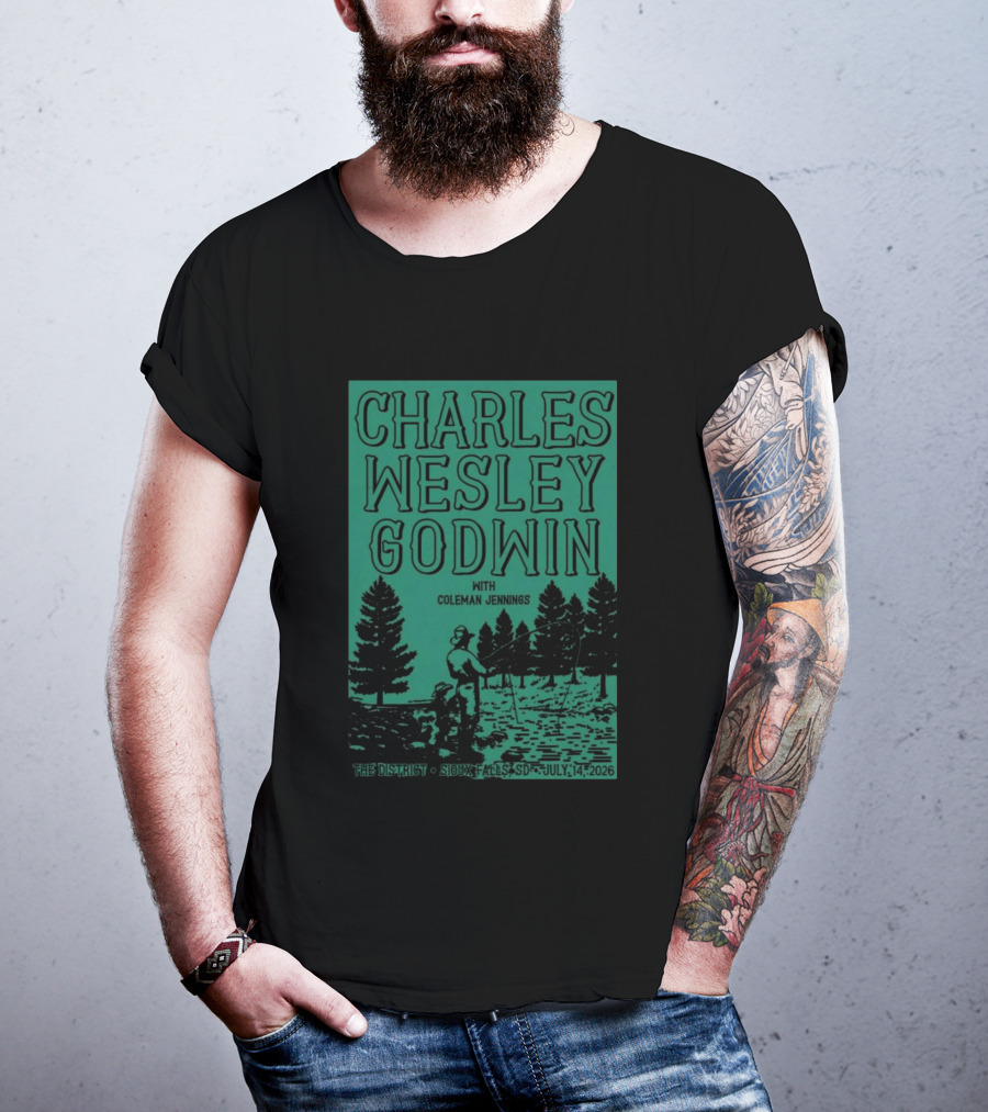 Charles Wesley Godwin Sioux Falls July 14 2026 The District With Coleman Jennings T-Shirt