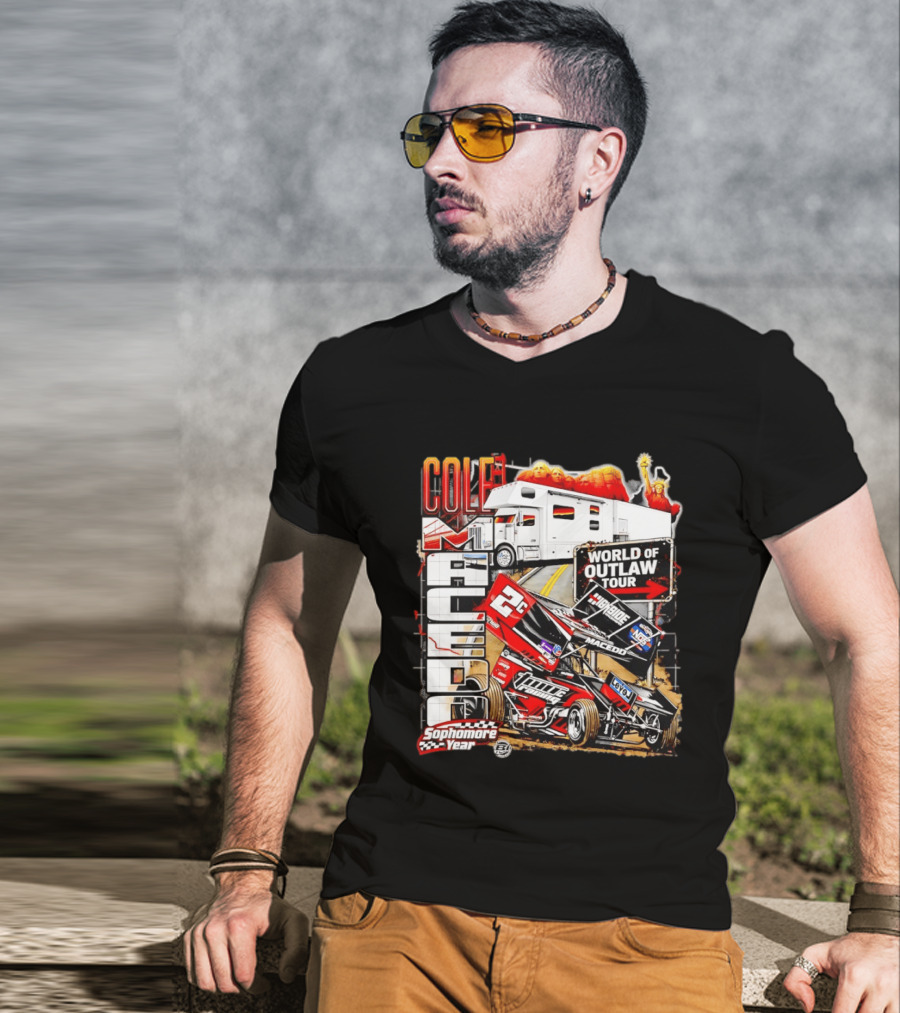 Cole Macedo World Of Outlaw Tour 2C Racing Sophomore Year T-Shirt