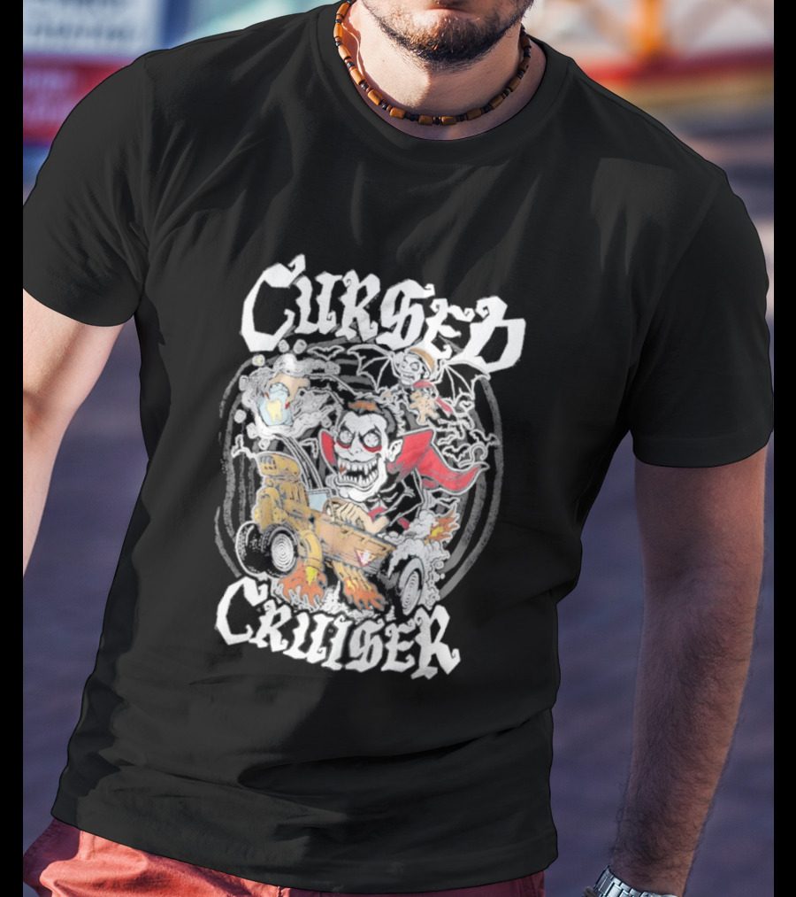 Cursed Cruiser Danhausen Monster Riding Vehicle T-Shirt