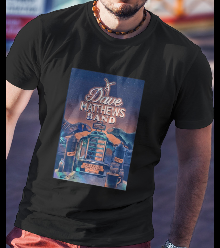 Dave Matthews Band Camden New Jersey July 10 And 11 2026 Freedom Mortgage Pavilion T-Shirt