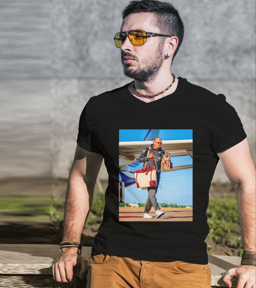 Erling Haaland Returns To Norway With Taxidermy Whiskey Raccoon T-Shirt
