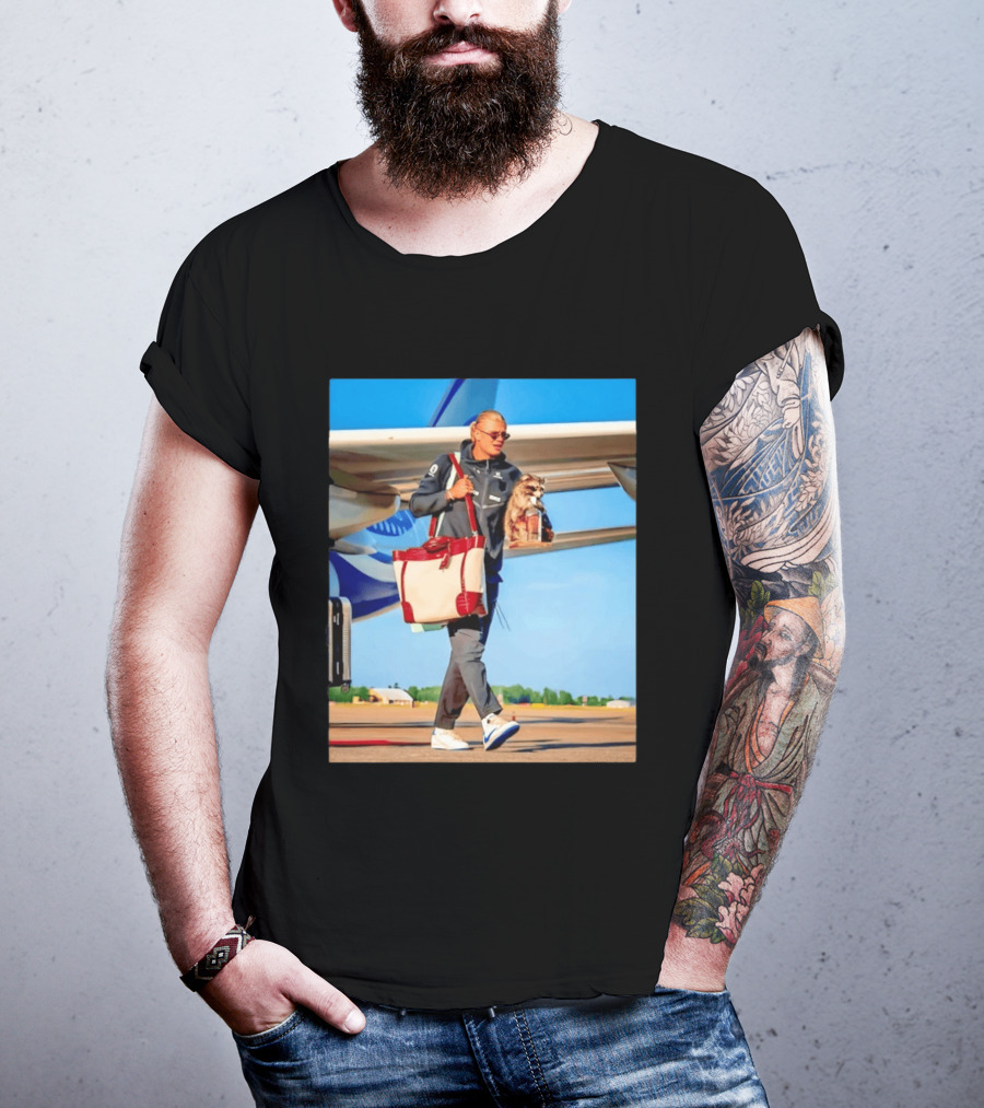 Erling Haaland Returns To Norway With Taxidermy Whiskey Raccoon T-Shirt