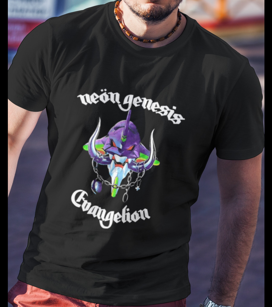 Neon Genesis Evangelion Unit 01 God's In His Heaven All's Right With The World Two Sided T-Shirt
