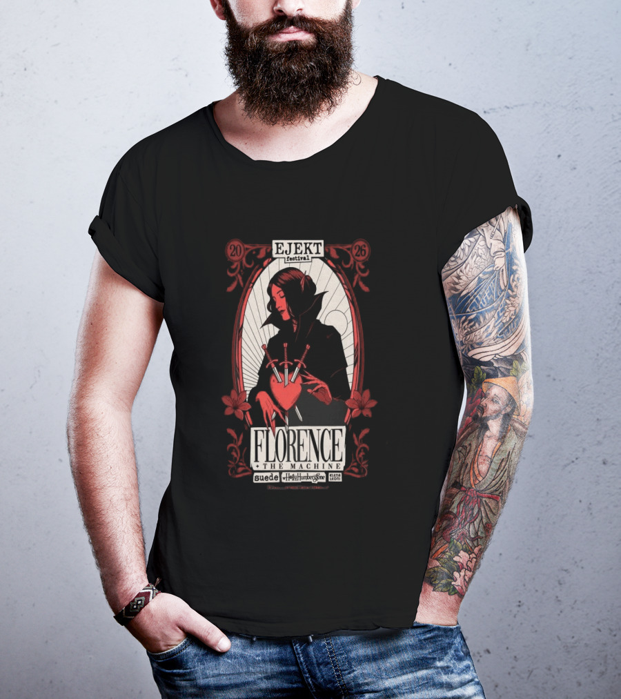 Ejekt Festival Florence The Machine Suede Holly Humberstone 2026 T-Shirt
