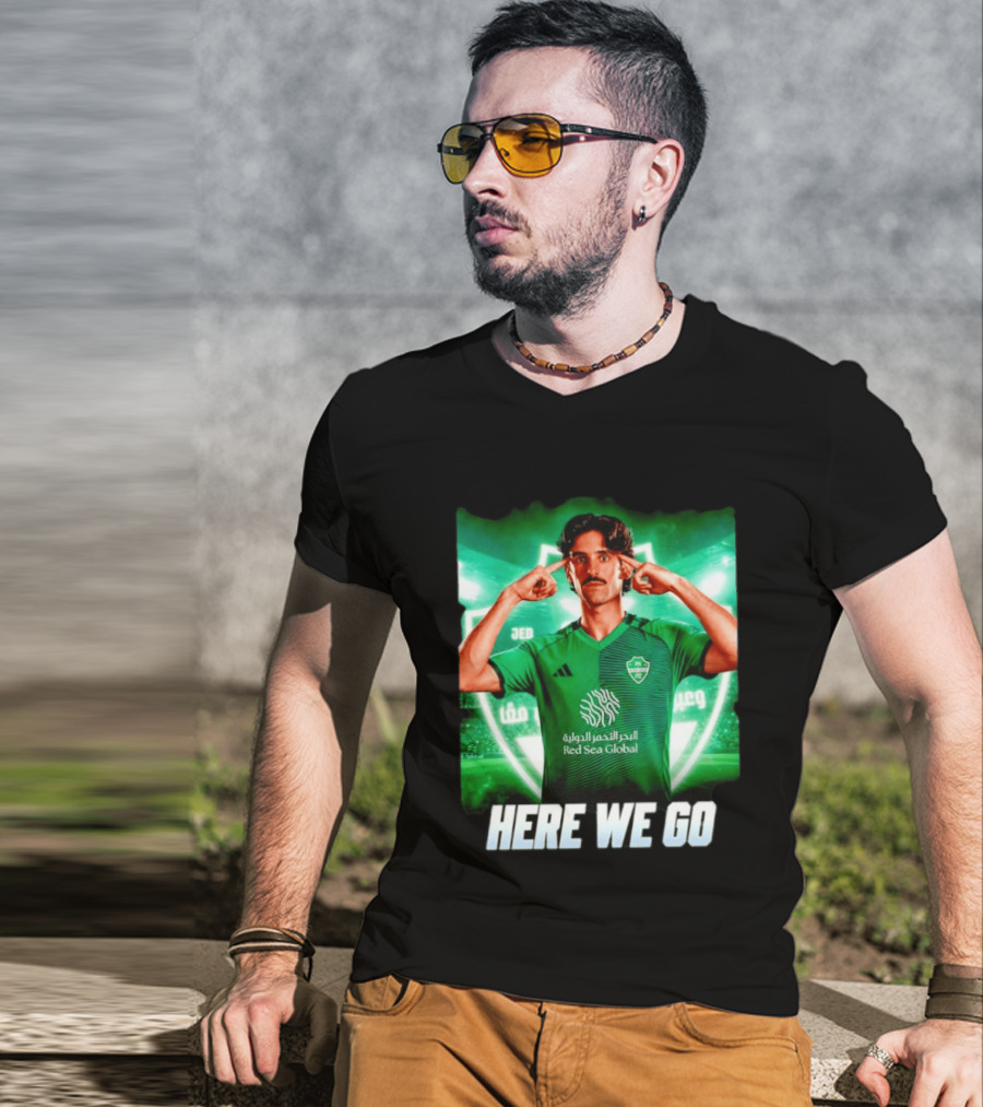 Francisco Trincão Al Ahli Transfer Here We Go Green Jersey T-Shirt