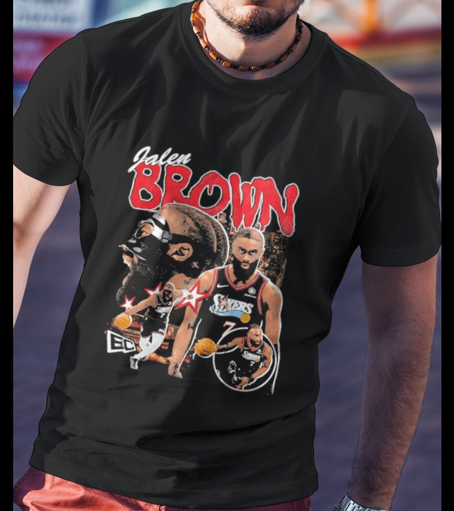 Jaylen Brown Philadelphia 76ers NBA Basketball ECC T-Shirt