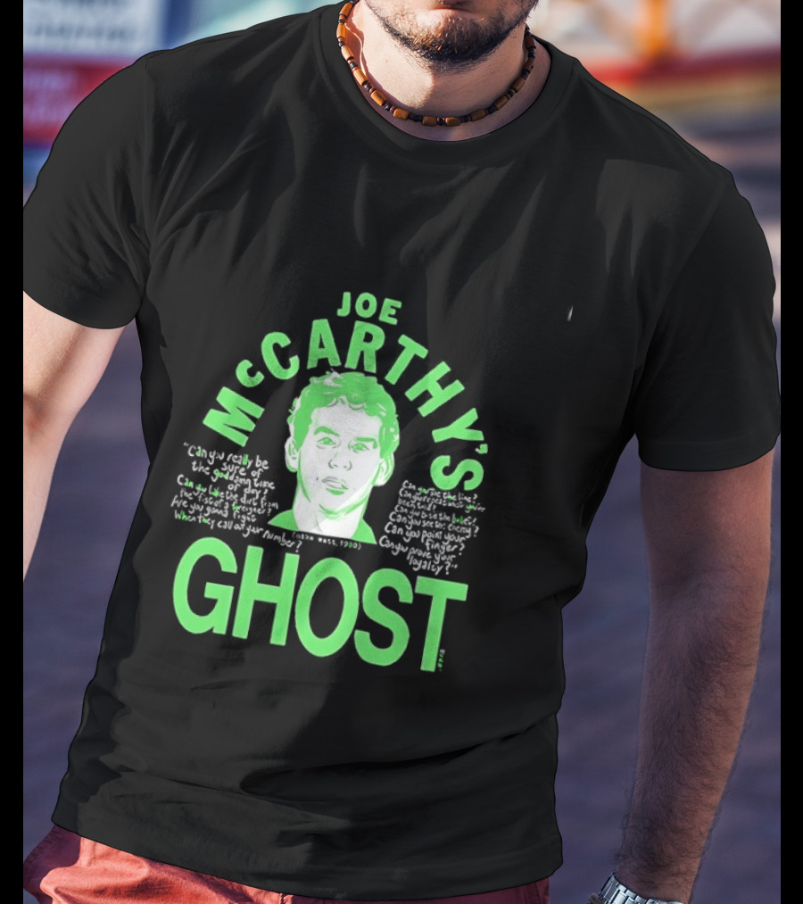 Joe McCarthy's Ghost Mike Watt 1980 Minutemen Punk Rock T-Shirt