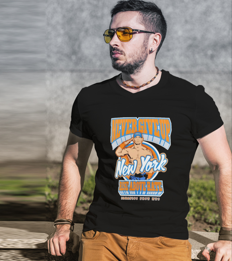 Never Give Up Rise Above Hate New York Manhasset Fest 2026 T-Shirt