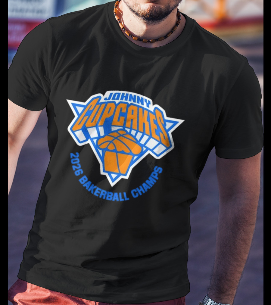 Johnny Cupcakes New York Knicks 2026 Bakerball Champs T-Shirt
