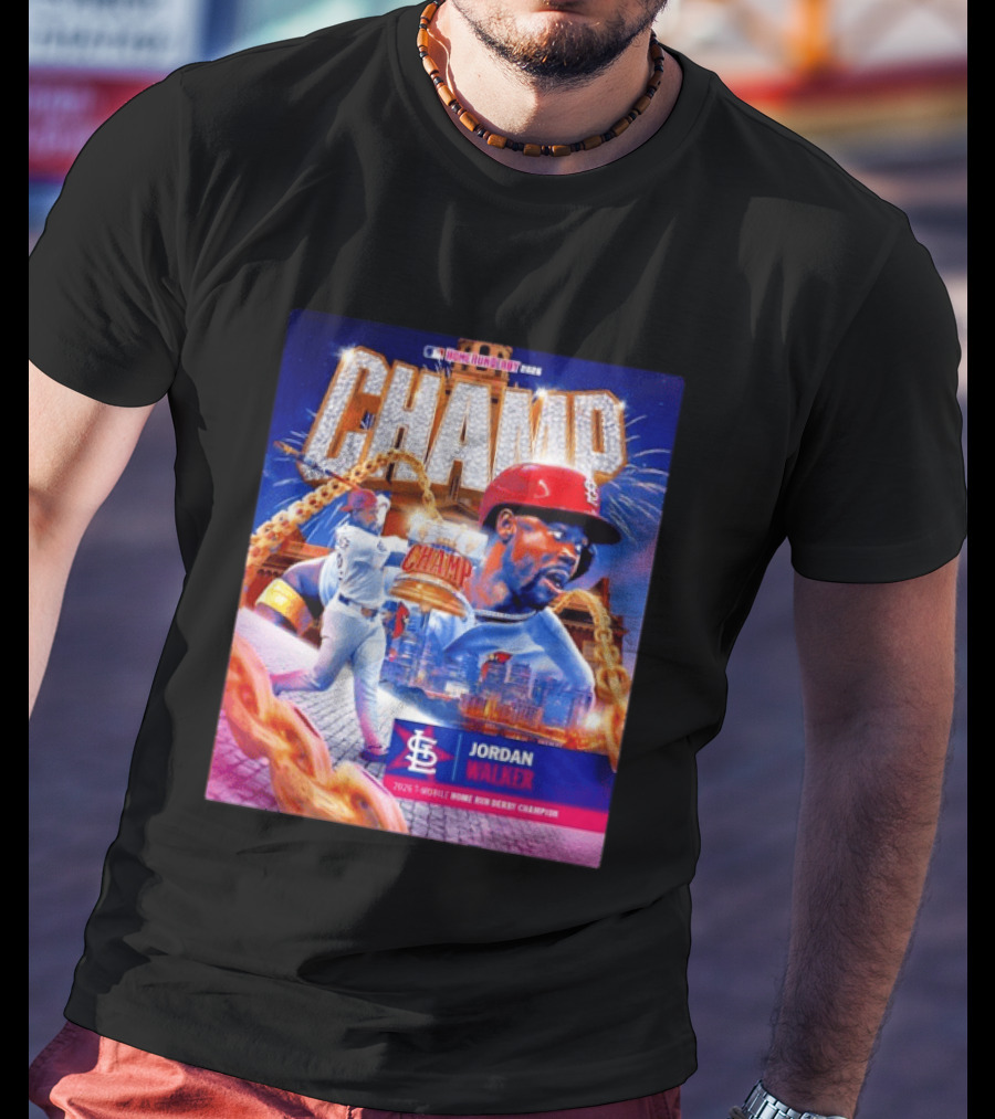 Jordan Walker St. Louis Cardinals Champ 2026 MLB Home Run Derby Champion T-Shirt