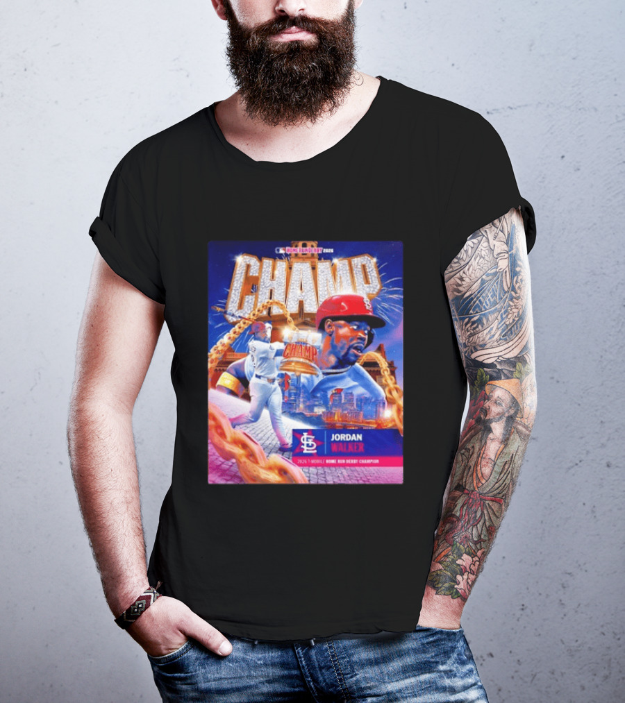 Jordan Walker St. Louis Cardinals Champ 2026 MLB Home Run Derby Champion T-Shirt