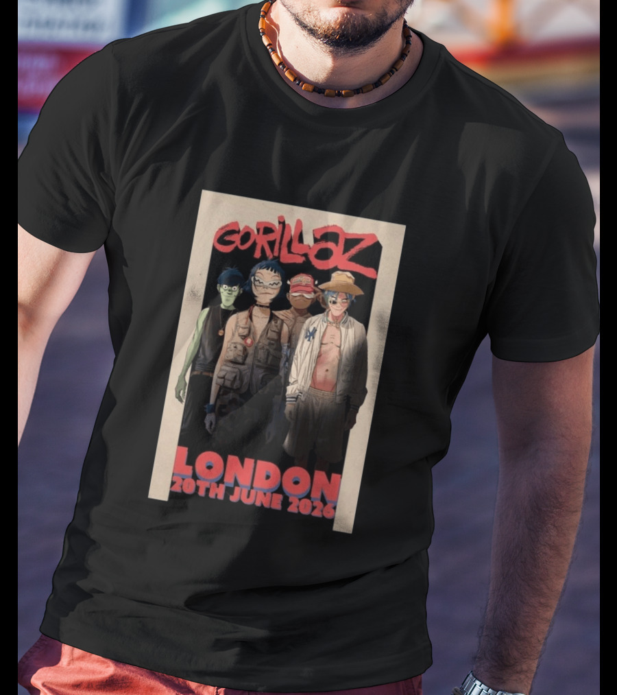 GORILLAZ London 20th June 2026 Event T-Shirt