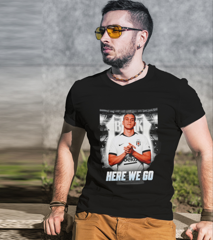 Leandro Trossard Besiktas Here We Go BJK Stadium Football Transfer T-Shirt
