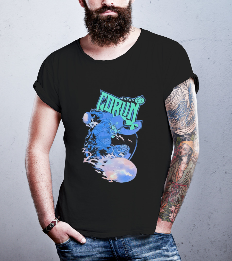 Green Goblin Pumpkin Marvel Comic Book Character Villain T-Shirt