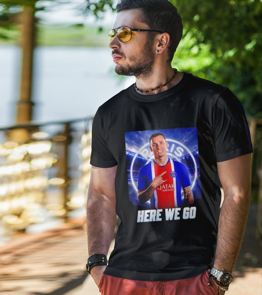 Lucas Digne Paris Saint Germain Transfer Announcement Here We Go T-Shirt