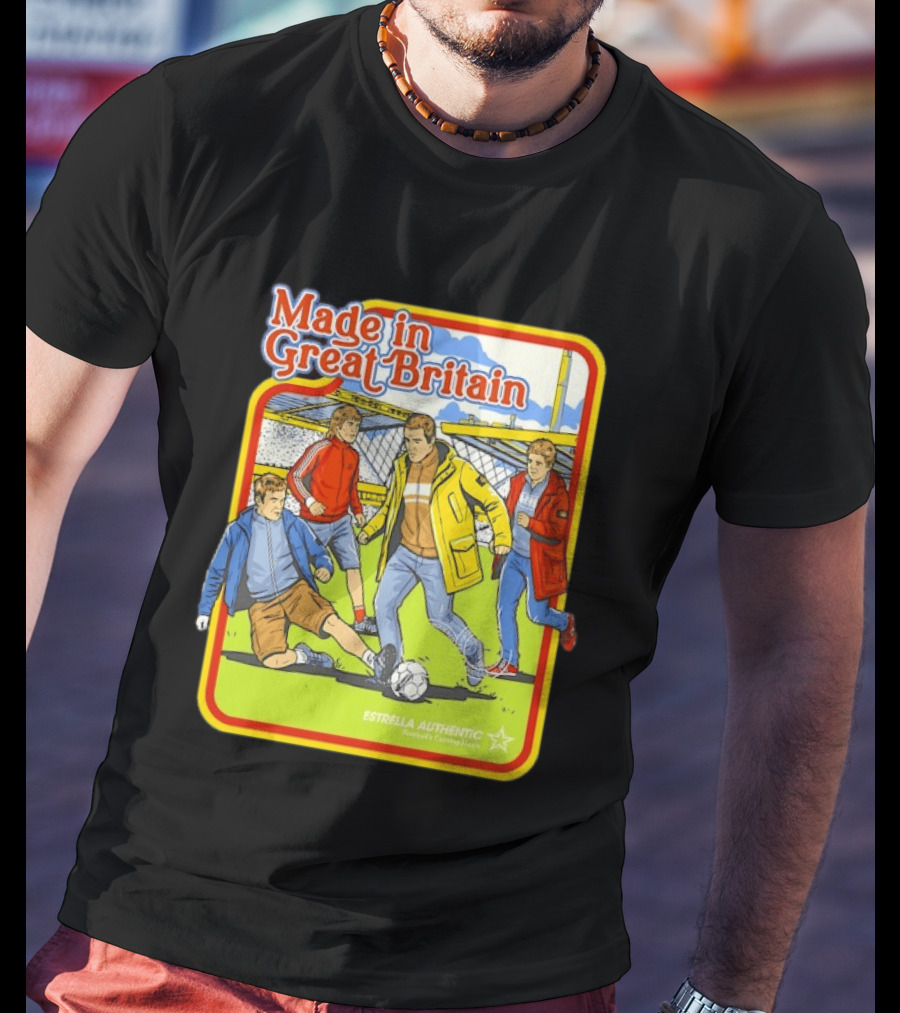 Made In Great Britain Estrella Authentic Football's Coming Home Soccer Game T-Shirt