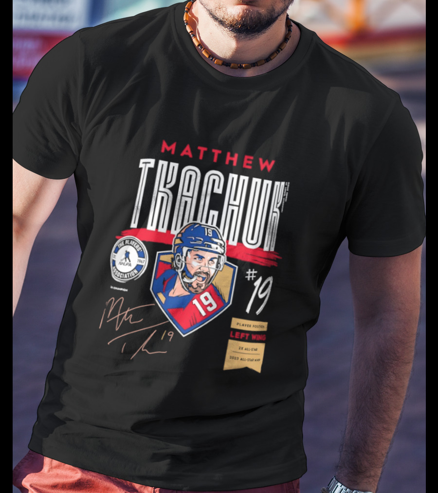 Matthew Tkachuk No19 Florida Panthers Left Wing Hockey Player T-Shirt