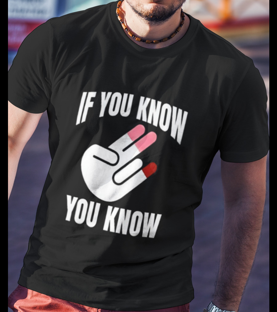 If You Know You Know Hand Gesture IYKYK Text And Finger T-Shirt