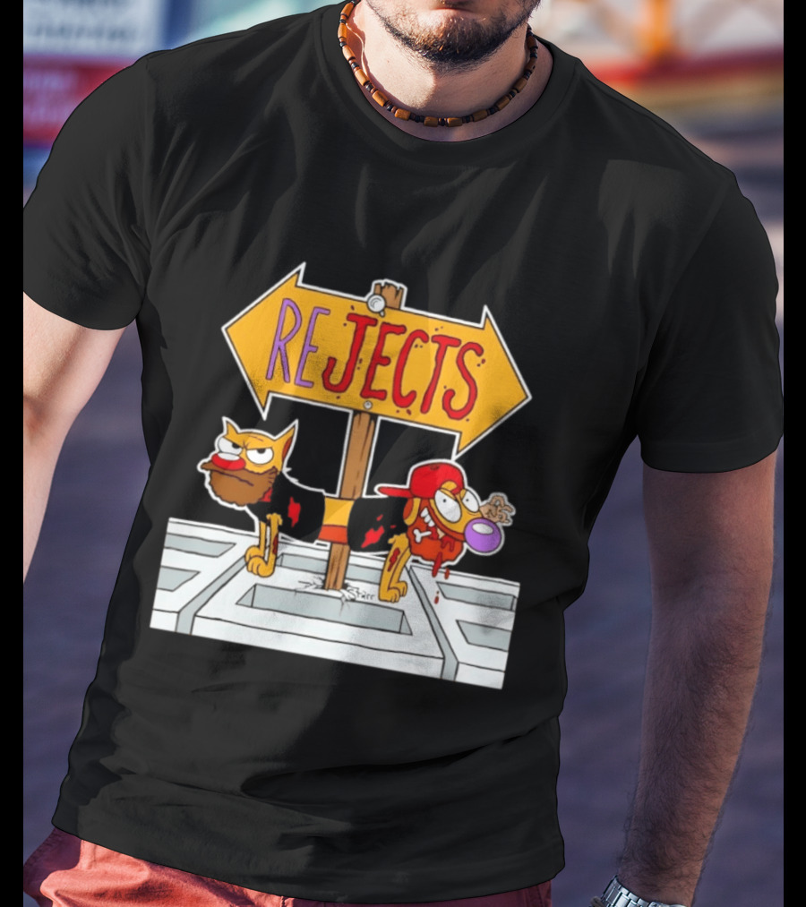 Nickelodeon CatDog Tough Guys Rejects Sign T-Shirt