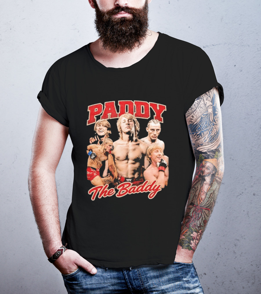 Paddy The Baddy UFC Fighter Montage T-Shirt