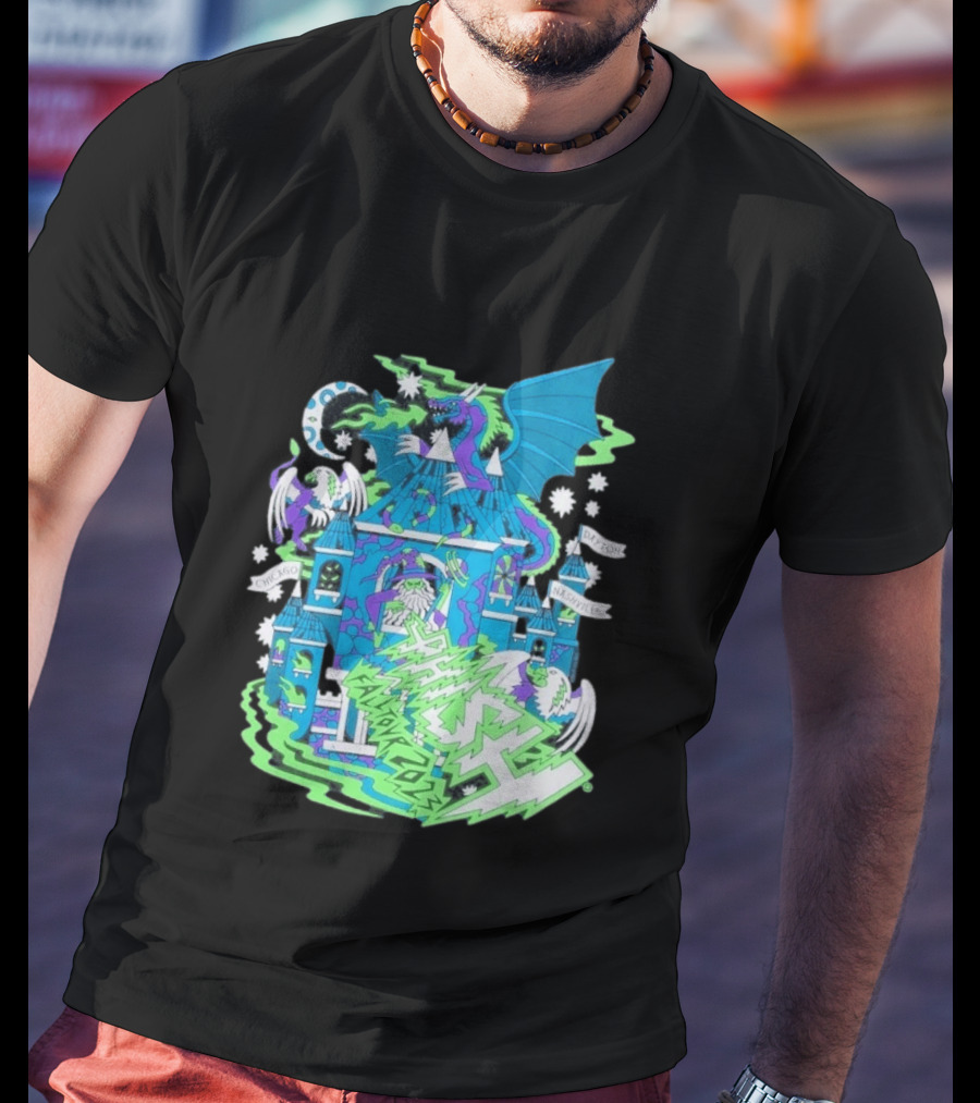 Phish Fall 2023 Crumbling Castle Chicago Nashville Dayton Dragon Fantasy T-Shirt